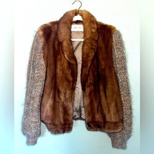 Mink & Wool Fur Jacket